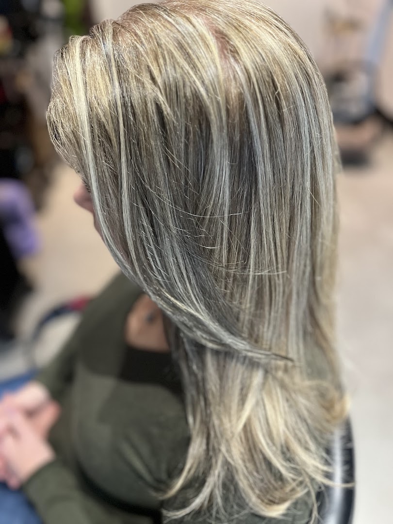 Zilverblonde highlights